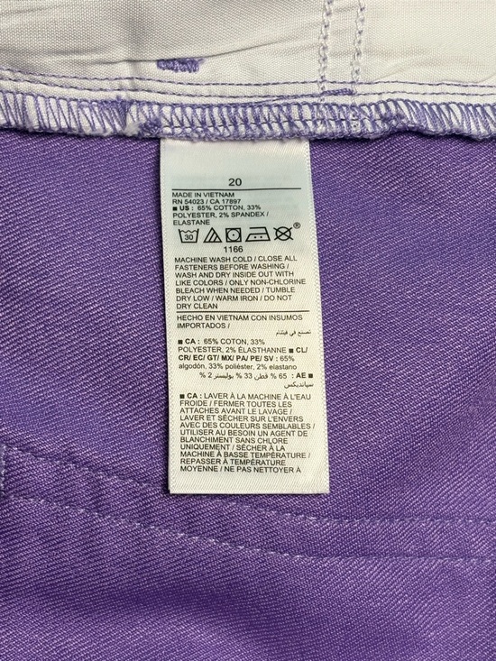 Old Navy Plus Size Purple Lilac High-Rise Stretch Shorts 20 Inseam 3” - Picture 7 of 7